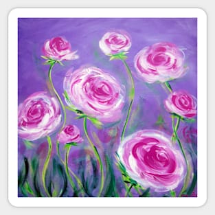 Pink Roses Sticker